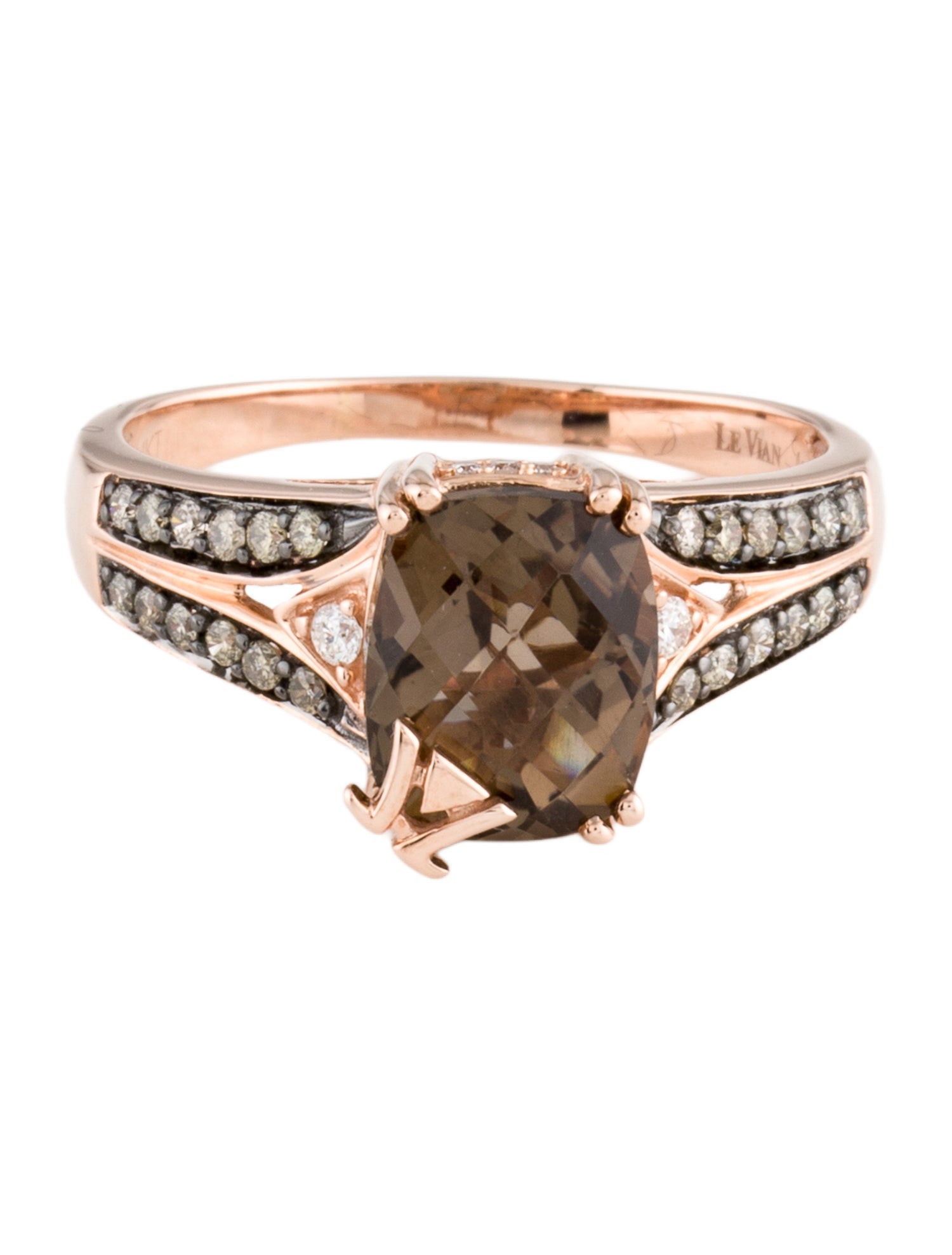 Le Vian 14K Smoky Quartz & Diamond Cocktail Ring